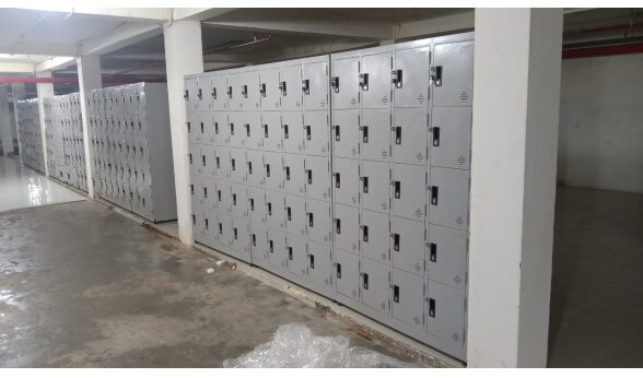 Bàn giao tủ locker 24 ngăn cho khách hàng tphcm